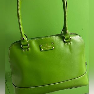 Kate Spade Wellesley Rachelle Green Dome Hand Bag.
